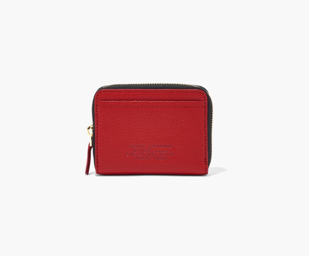 The Leather Zip Around Wallet (True Red)
